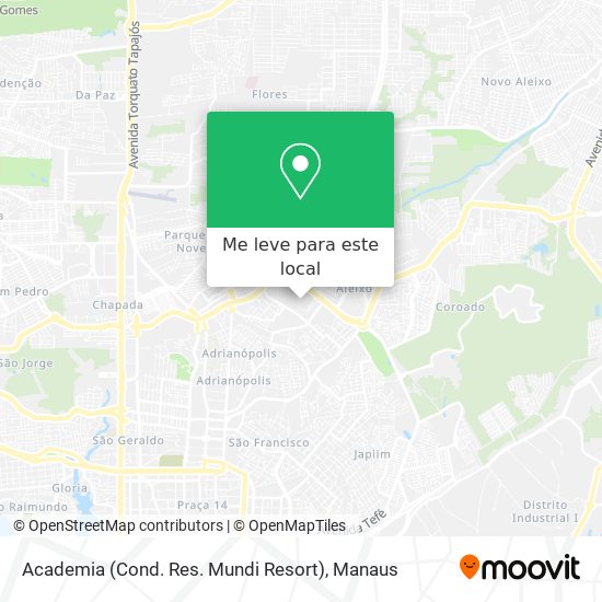 Academia (Cond. Res. Mundi Resort) mapa