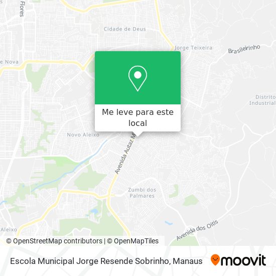 Escola Municipal Jorge Resende Sobrinho mapa