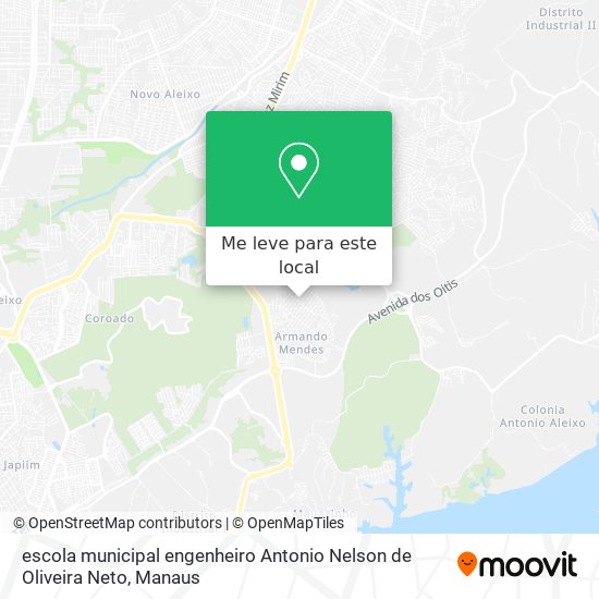 escola municipal engenheiro Antonio Nelson de Oliveira Neto mapa
