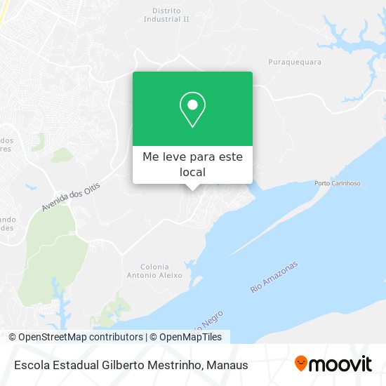 Escola Estadual Gilberto Mestrinho mapa