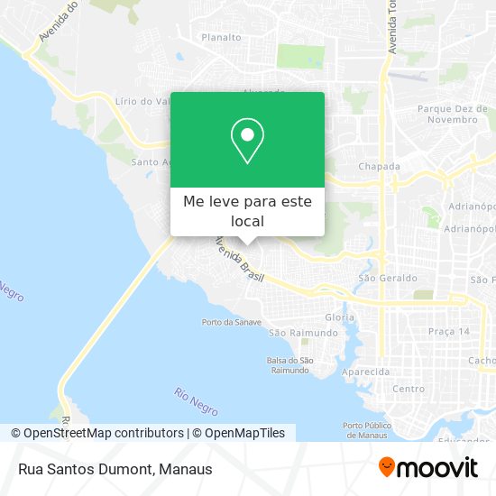 Rua Santos Dumont mapa