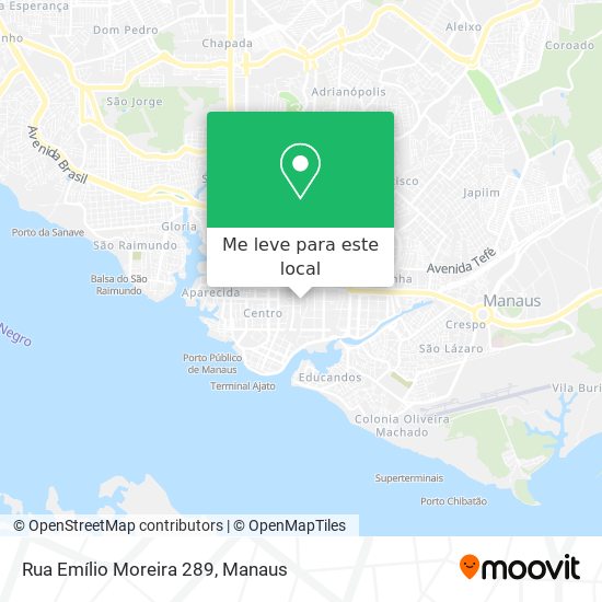 Rua Emílio Moreira 289 mapa