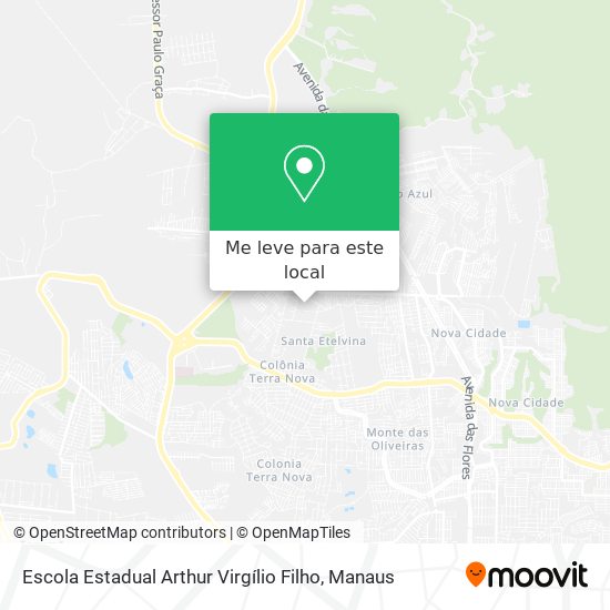 Escola Estadual Arthur Virgílio Filho mapa