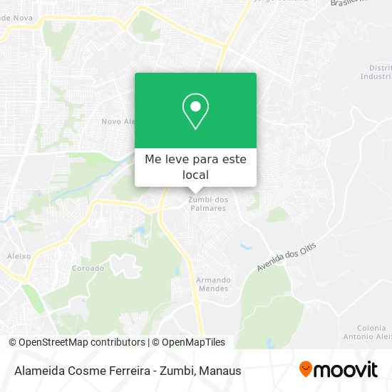 Alameida Cosme Ferreira - Zumbi mapa