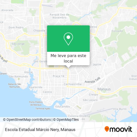 Escola Estadual Márcio Nery mapa