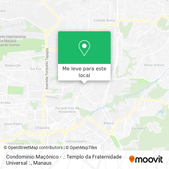 Condomínio Maçônico - .: Templo da Fraternidade Universal :. mapa