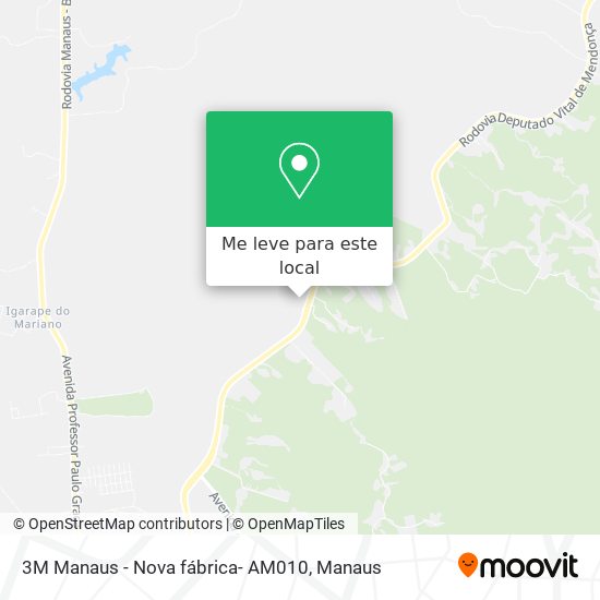 3M Manaus - Nova fábrica- AM010 mapa