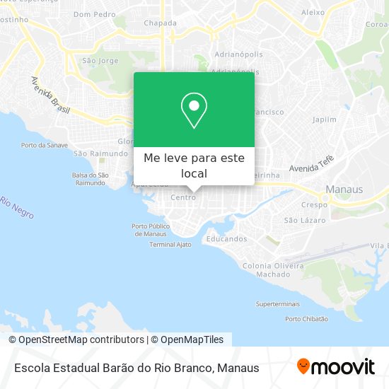 Escola Estadual Barão do Rio Branco mapa