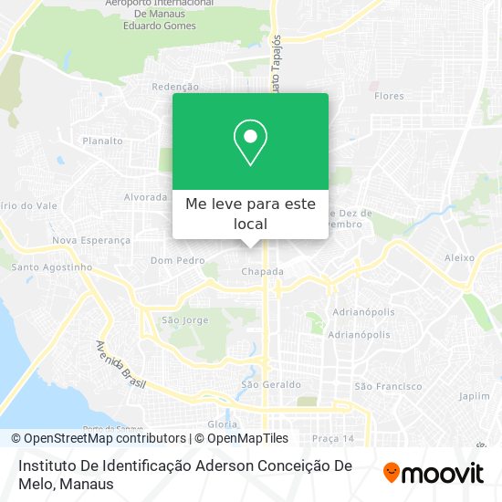 Instituto De Identificação Aderson Conceição De Melo mapa