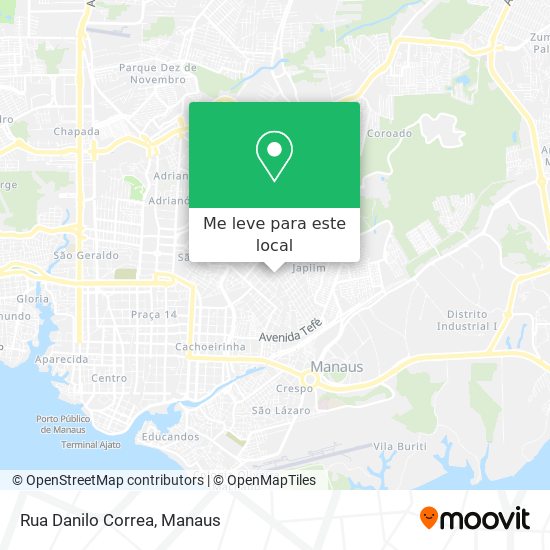 Rua Danilo Correa mapa