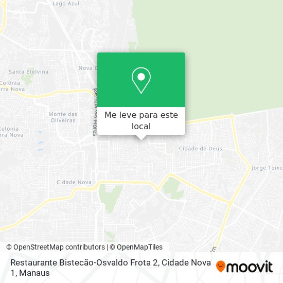 Restaurante Bistecão-Osvaldo Frota 2, Cidade Nova 1 mapa