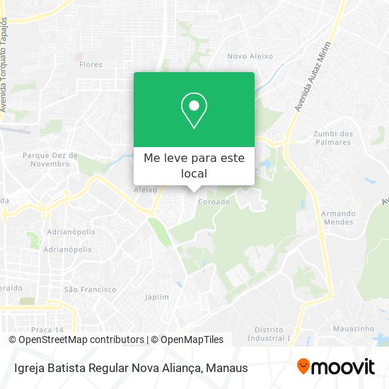 Igreja Batista Regular Nova Aliança mapa