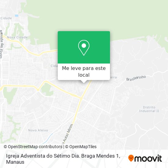 Igreja Adventista do Sétimo Dia. Braga Mendes 1 mapa
