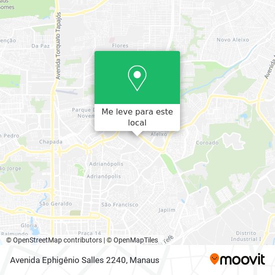Avenida Ephigênio Salles 2240 mapa