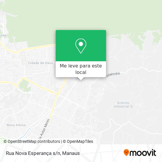 Rua Nova Esperança s/n mapa