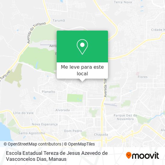 Escola Estadual Tereza de Jesus Azevedo de Vasconcelos Dias mapa