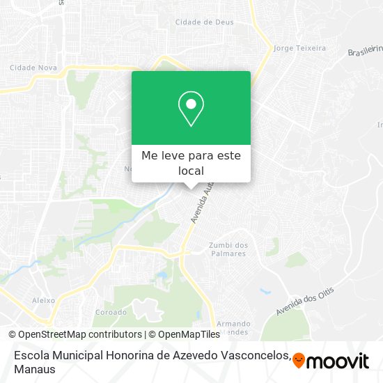 Escola Municipal Honorina de Azevedo Vasconcelos mapa