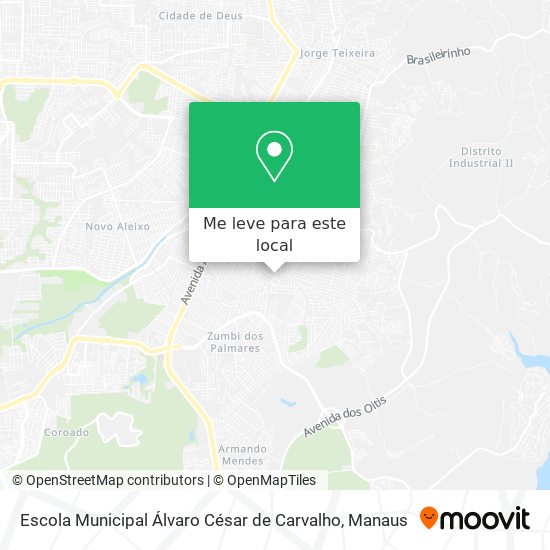 Escola Municipal Álvaro César de Carvalho mapa