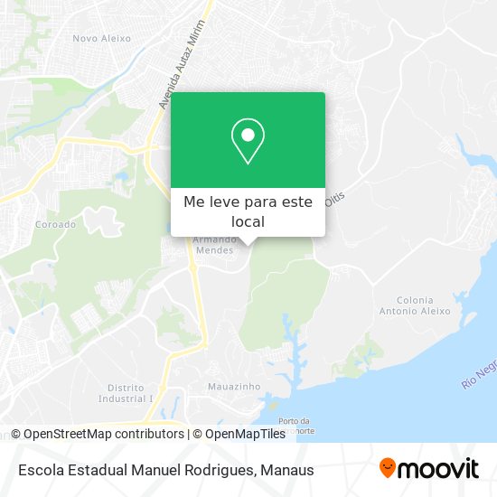 Escola Estadual Manuel Rodrigues mapa