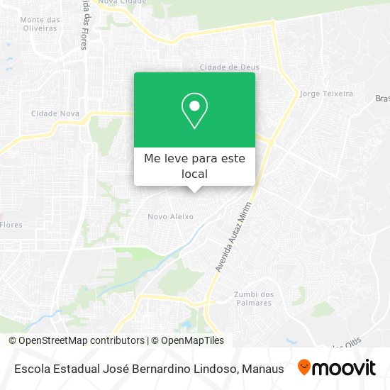 Escola Estadual José Bernardino Lindoso mapa