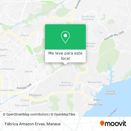 Fábrica Amazon Ervas mapa