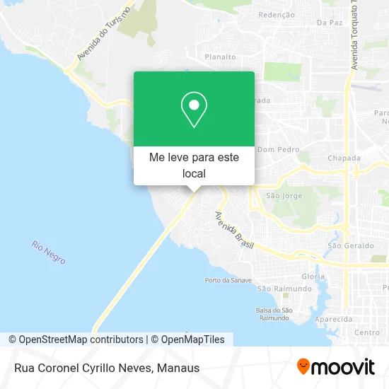 Rua Coronel Cyrillo Neves mapa