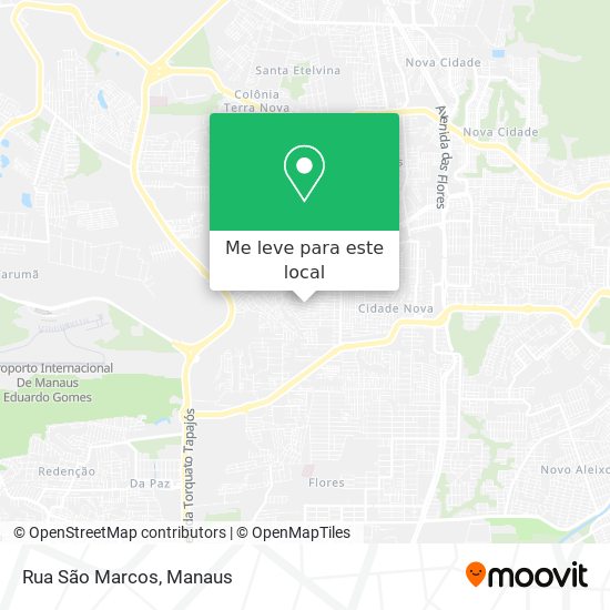 Rua São Marcos mapa