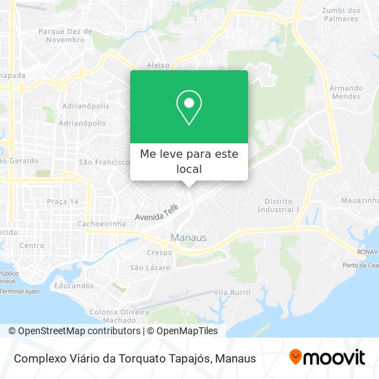 Complexo Viário da Torquato Tapajós mapa