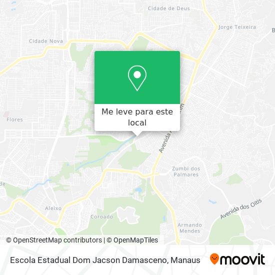 Escola Estadual Dom Jacson Damasceno mapa