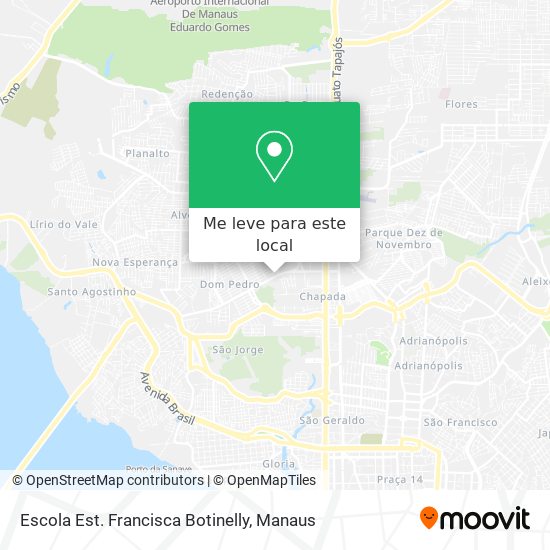 Escola Est. Francisca Botinelly mapa