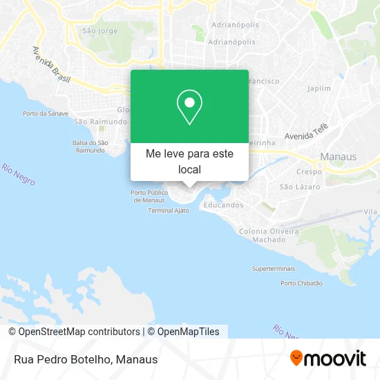Rua Pedro Botelho mapa