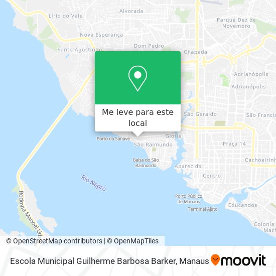 Escola Municipal Guilherme Barbosa Barker mapa