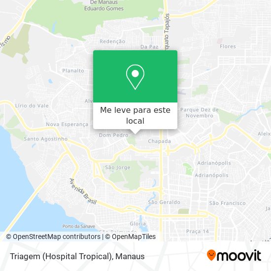 Triagem (Hospital Tropical) mapa
