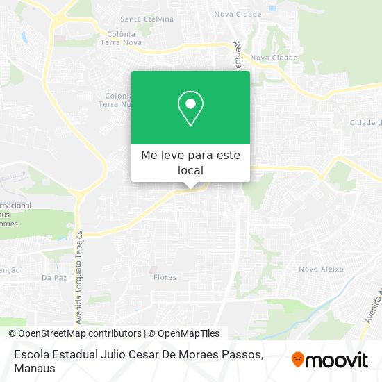 Escola Estadual Julio Cesar De Moraes Passos mapa