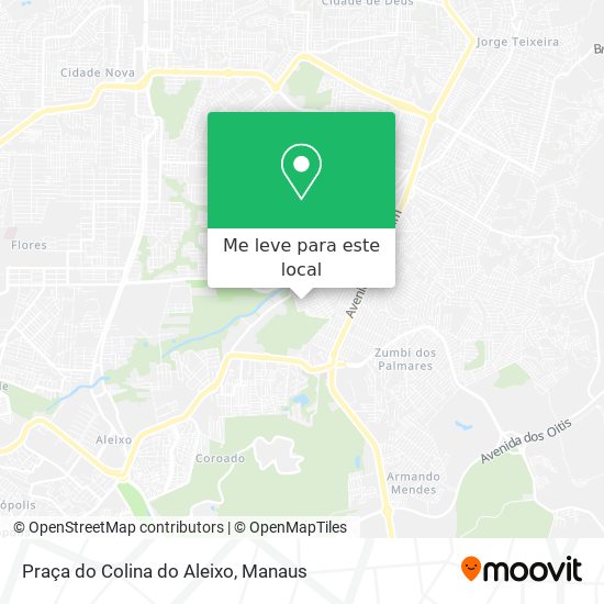 Praça do Colina do Aleixo mapa