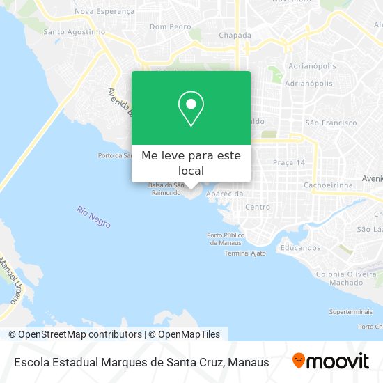 Escola Estadual Marques de Santa Cruz mapa