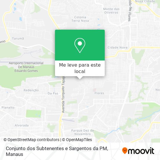 Conjunto dos Subtenentes e Sargentos da PM mapa