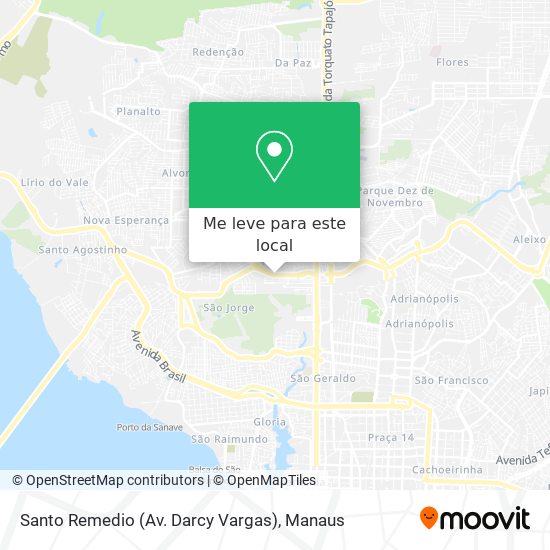 Santo Remedio (Av. Darcy Vargas) mapa