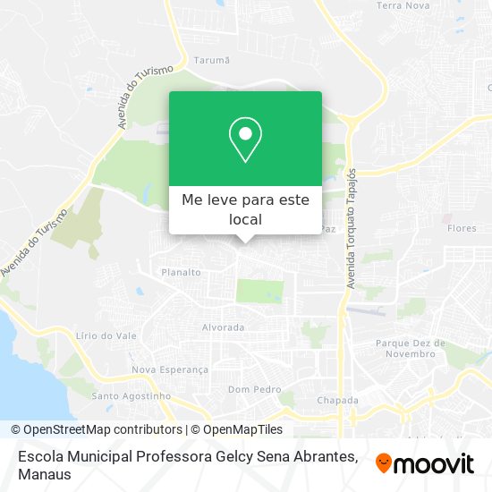 Escola Municipal Professora Gelcy Sena Abrantes mapa