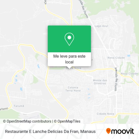Restaurante E Lanche Delícias Da Fran mapa