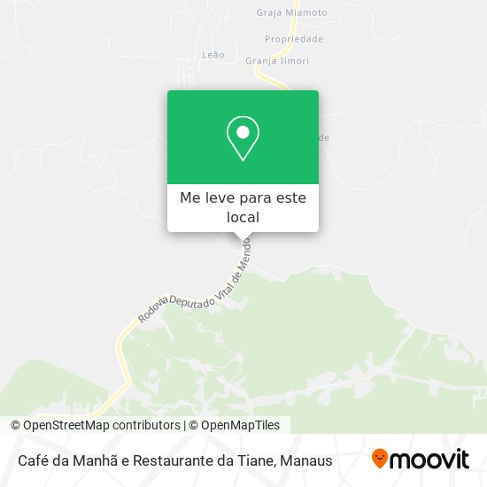 Café da Manhã e Restaurante da Tiane mapa