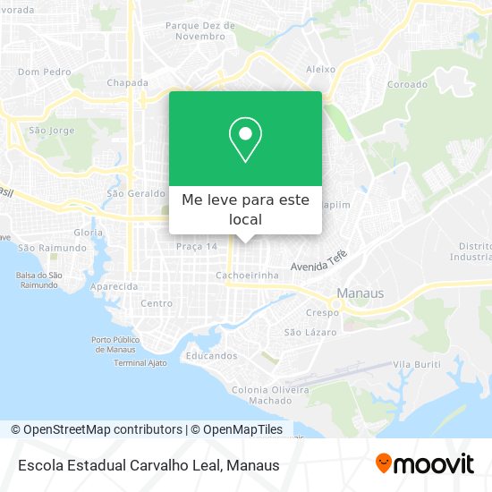 Escola Estadual Carvalho Leal mapa