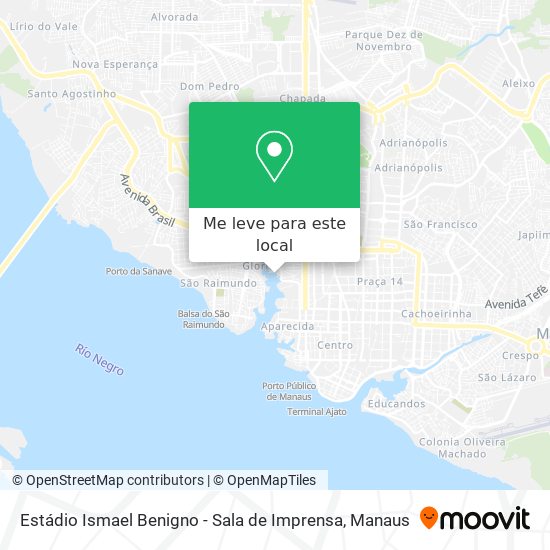 Estádio Ismael Benigno - Sala de Imprensa mapa
