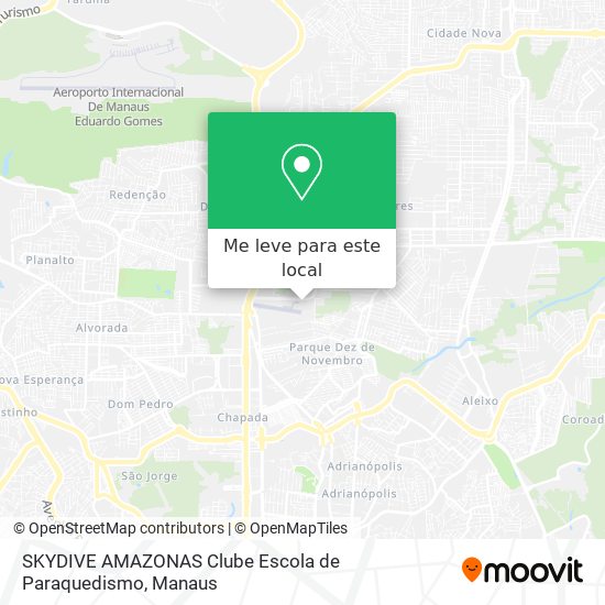 SKYDIVE AMAZONAS Clube Escola de Paraquedismo mapa