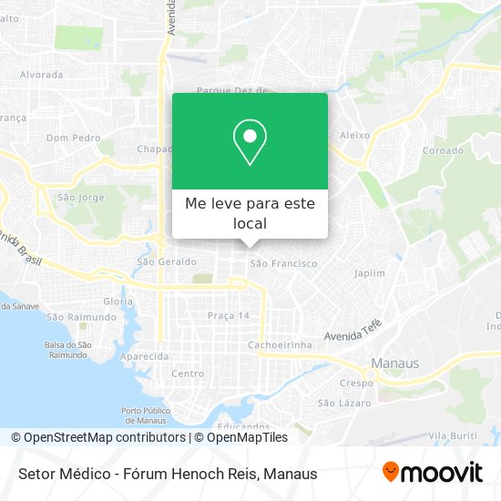 Setor Médico - Fórum Henoch Reis mapa