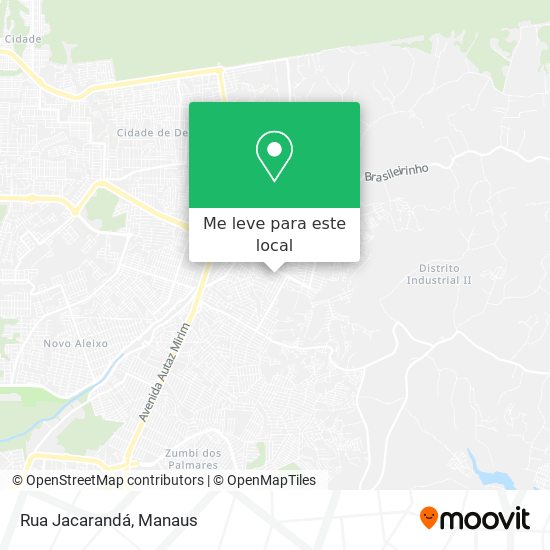 Rua Jacarandá mapa