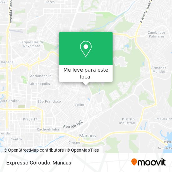 Expresso Coroado mapa