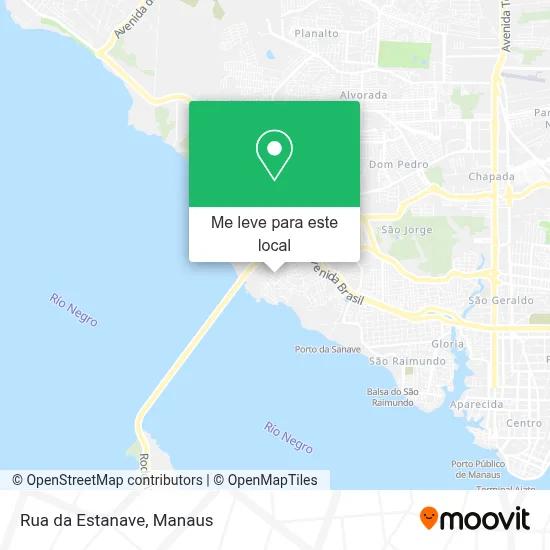 Rua da Estanave mapa