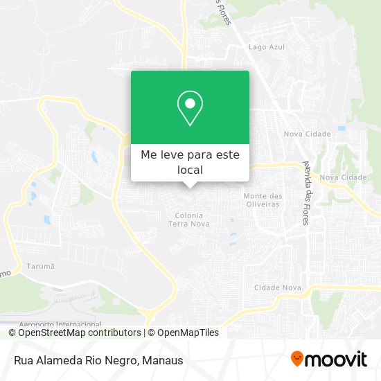 Rua Alameda Rio Negro mapa
