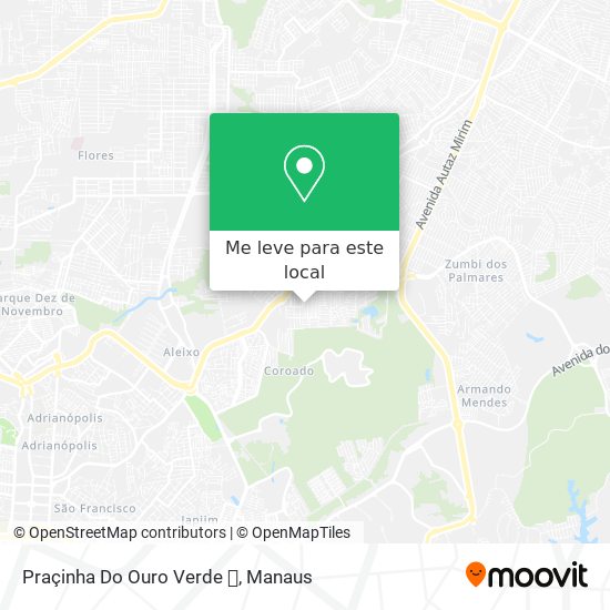 Praçinha Do Ouro Verde ⛲ mapa